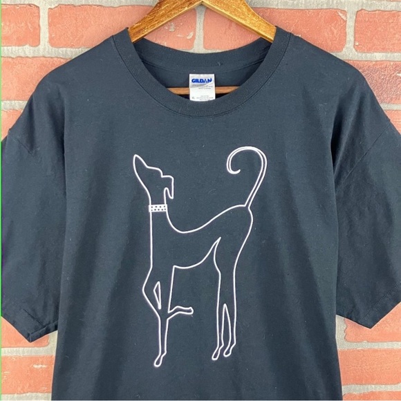 Gildan Other - 🖤Gildan Texas Italian Greyhound Rescue Black Short Sleeve Graphic T-Shirt XL🖤